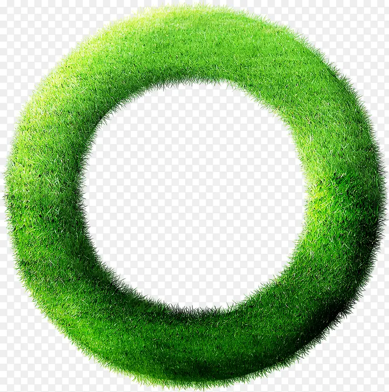 绿草设计圆环创意