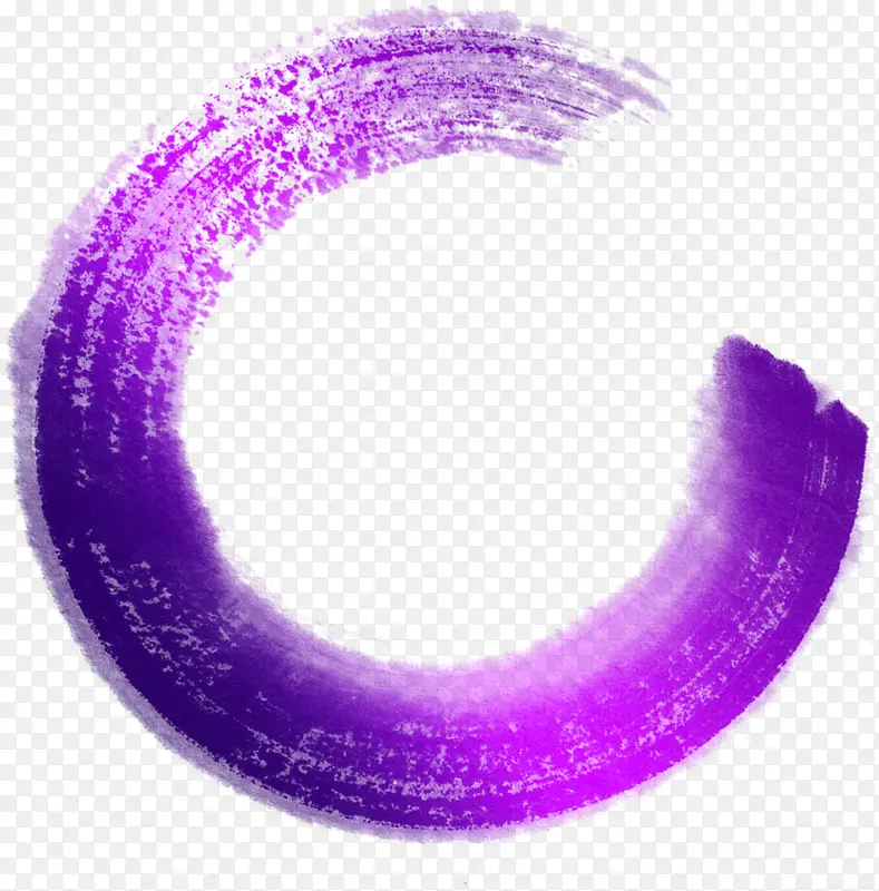 紫色墨迹圆环