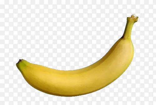 单只黄色成熟香蕉