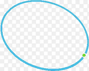 蓝色卡通圆环