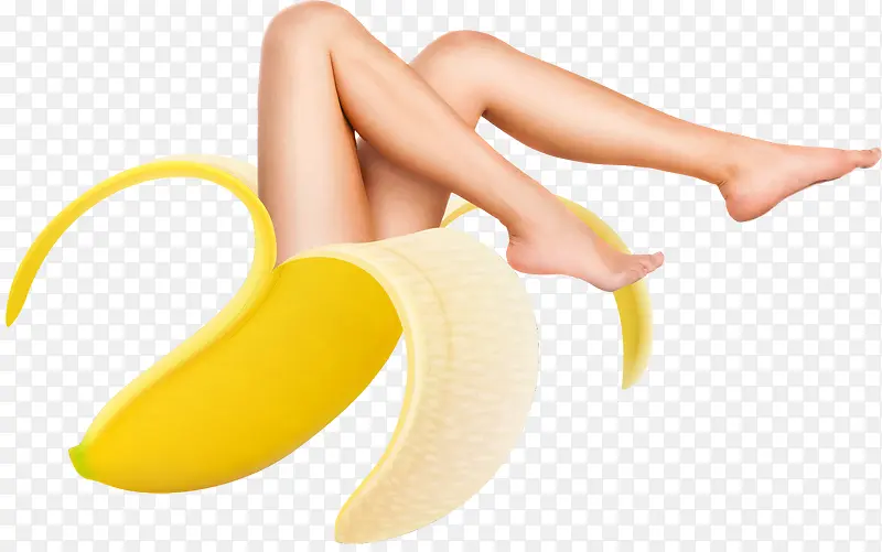 矢量香蕉美腿