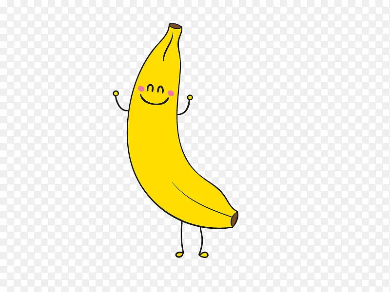 香蕉卡通矢量素材