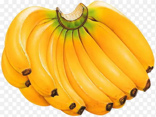 夏日黄色水果香蕉