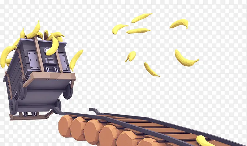 装香蕉的火车车厢