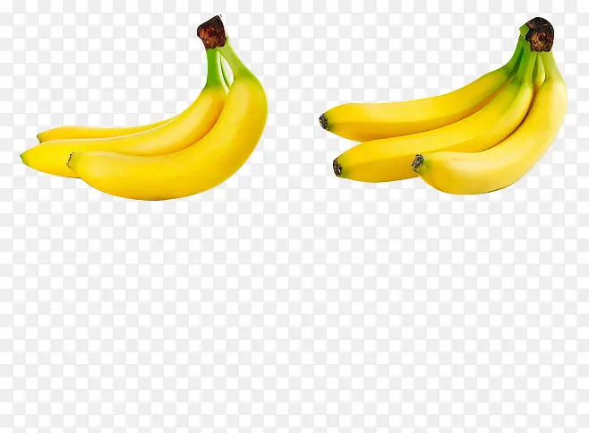 新鲜的香蕉实物