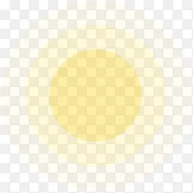 黄色圆环光效图片