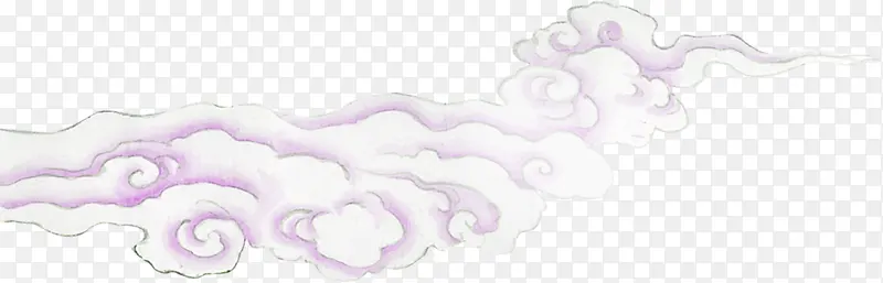 紫色艺术祥云背景