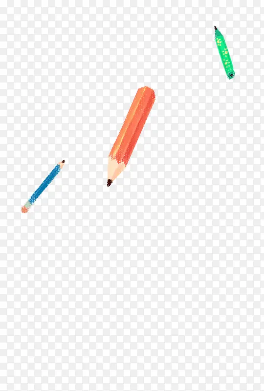 彩色飞舞的铅笔