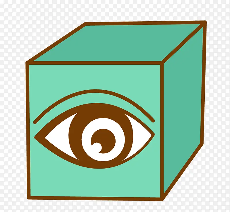 矢量正方体眼睛