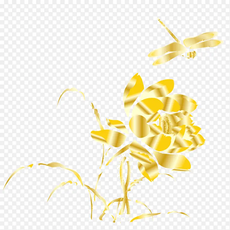 金色花朵