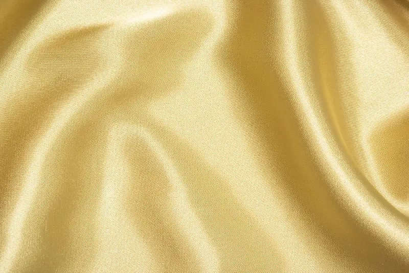 金色绸缎丝绸布料