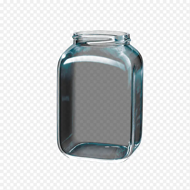 透明玻璃罐免抠素材