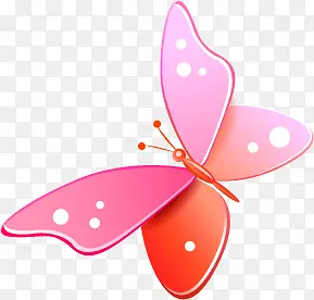 粉色卡通甜美蝴蝶