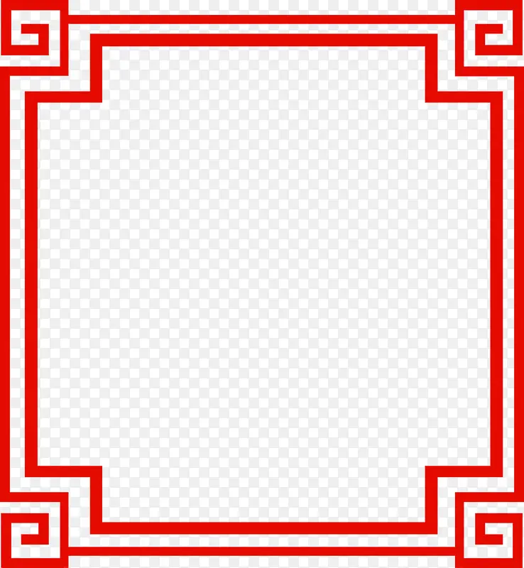 红色古风装饰框
