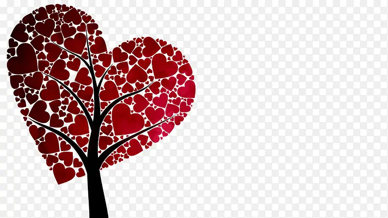 浪漫情人节爱心树