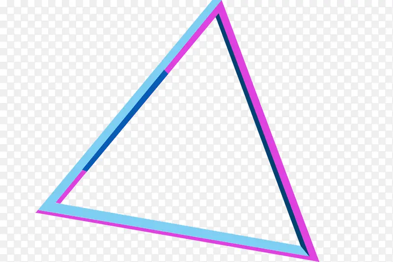 创意几何渐变三角形