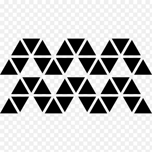 三角形的形状形成波图标