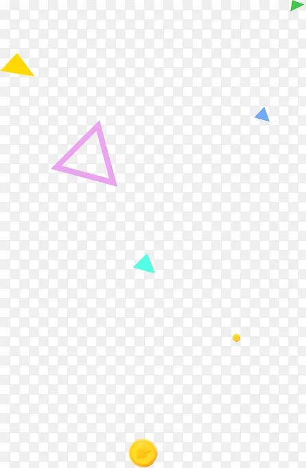 紫蓝黄绿三角形图片