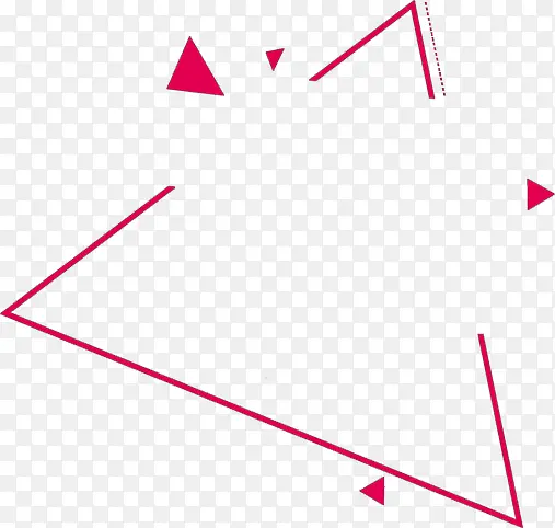 粉色几何三角形设计