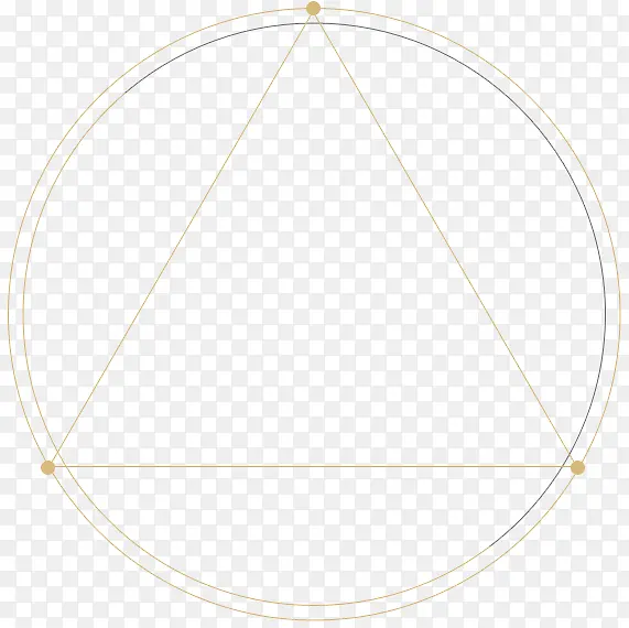 线条圆形三角形