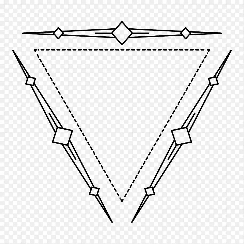 三角形简约边框