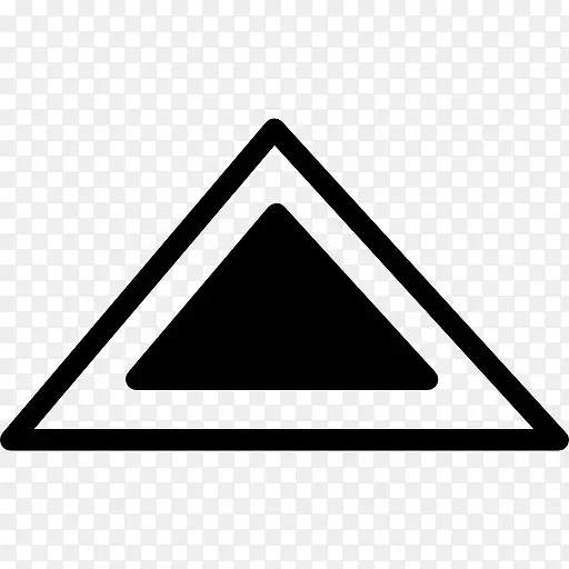 三角形的形状轮廓图标