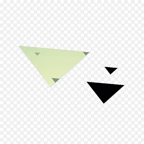 三个三角形的几何形体
