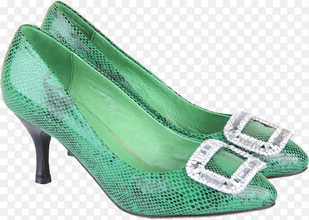 高清春季绿色女鞋