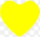 黄色爱心海报图标