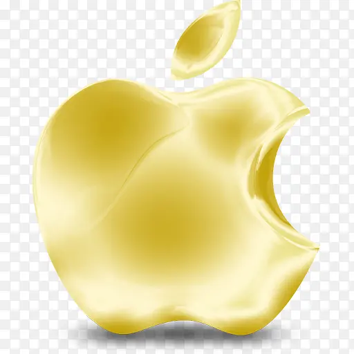 黄色眩彩苹果图标