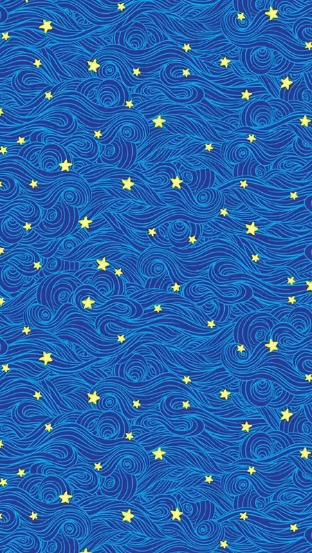手绘海浪星星壁纸