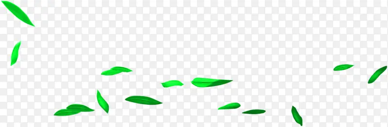端午节绿色叶子漂浮装饰