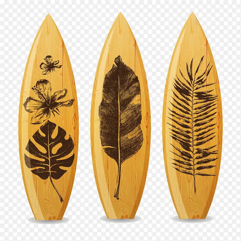 木色冲浪板