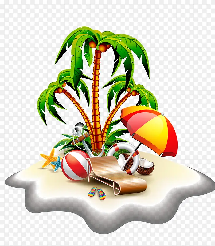 海岛 椰子 椰树 旅游 夏日