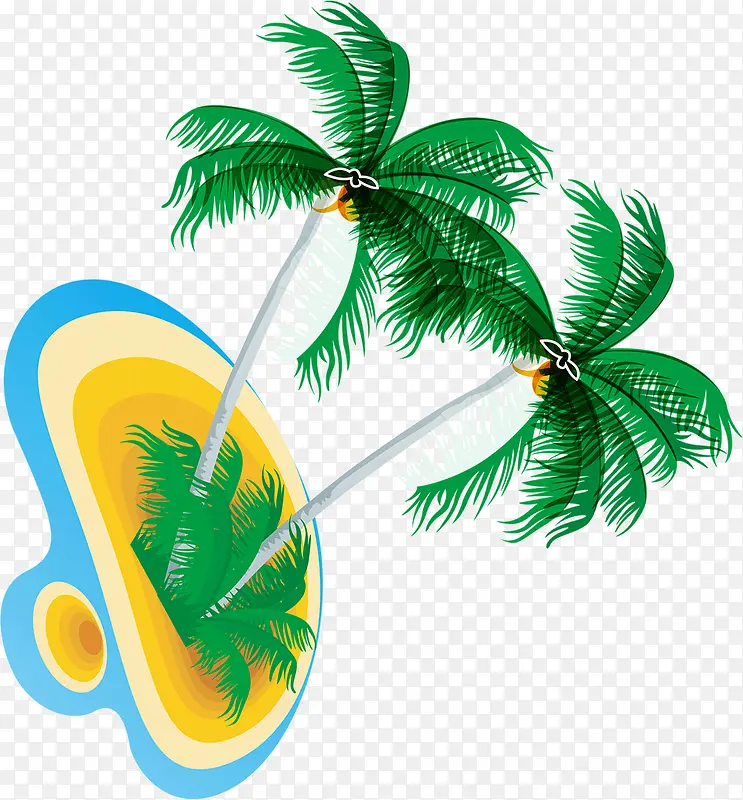 快乐海岛椰树