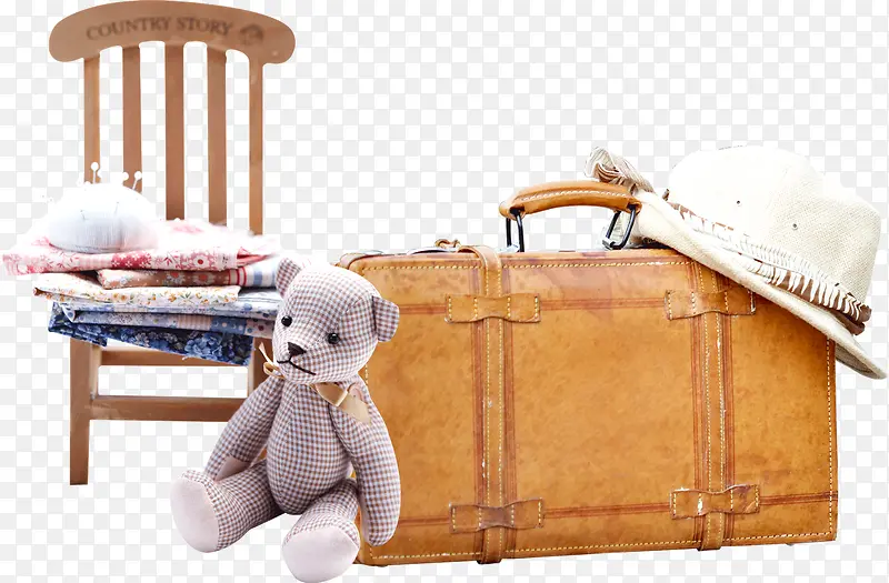 行李箱与小熊