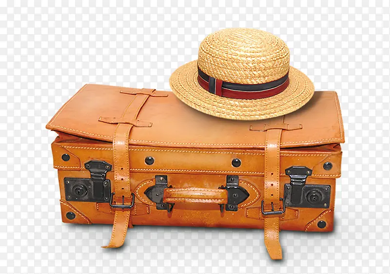 帽子与行李箱