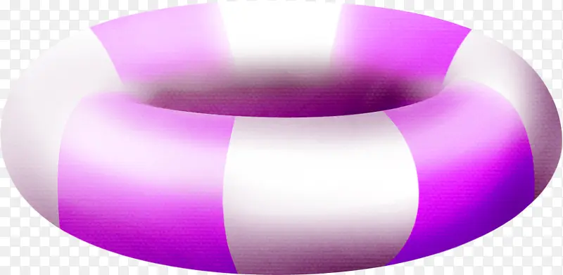 紫色简约游泳圈装饰图案