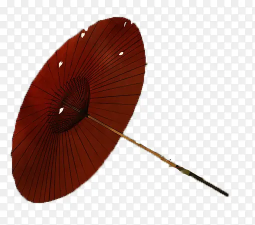 创意手绘红色的油纸伞