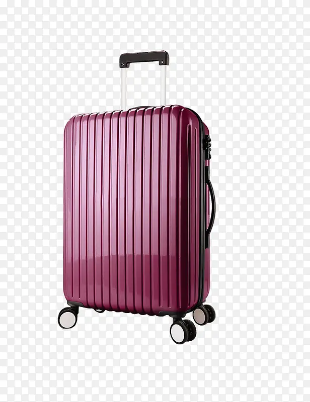 紫红色行李箱