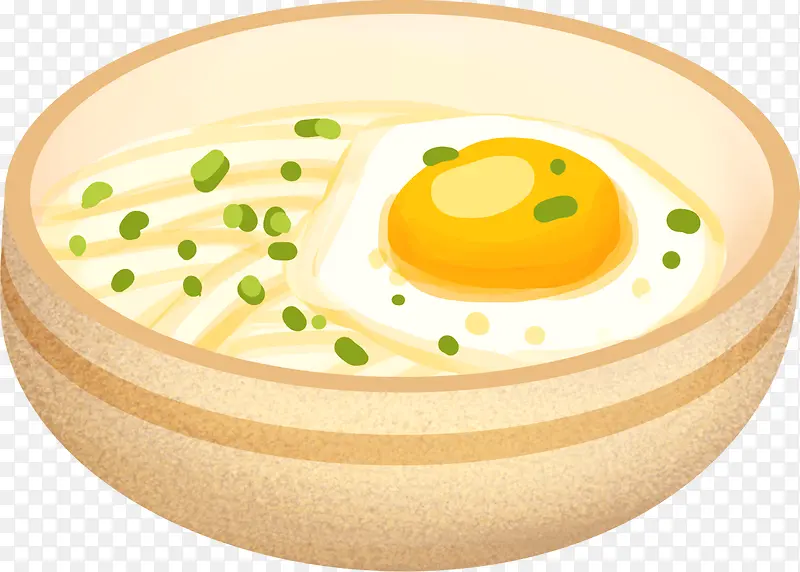 鸡蛋汤面元素