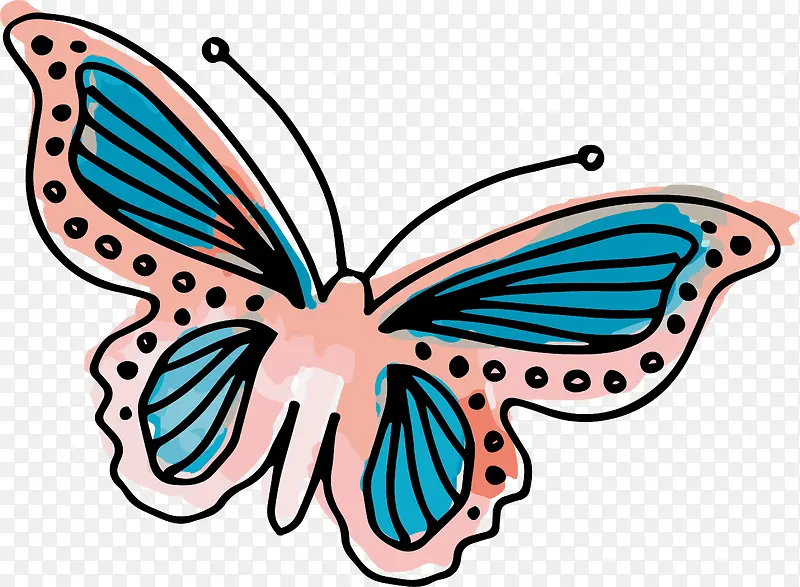 水彩蝴蝶动物设计