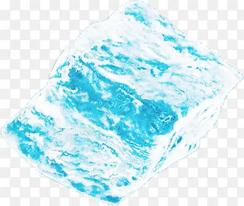 蓝色水纹方形设计