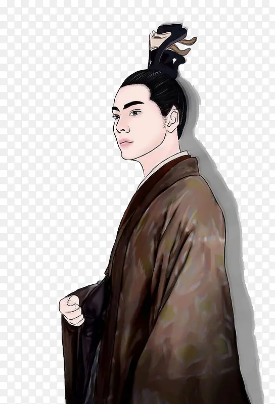 水彩手绘古人免抠素材PNG图片素材下载_图片编号ybbxlzlo-免抠素材网