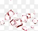 粉色透明冰块