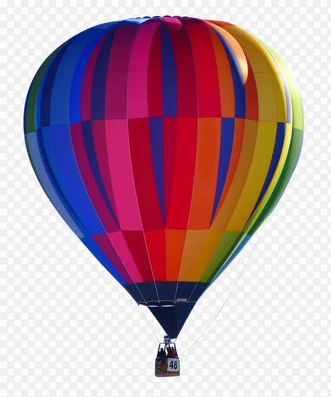 五颜六色的热气球元素