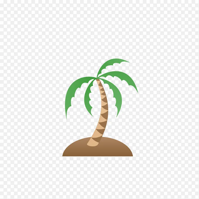 扁平化椰子树