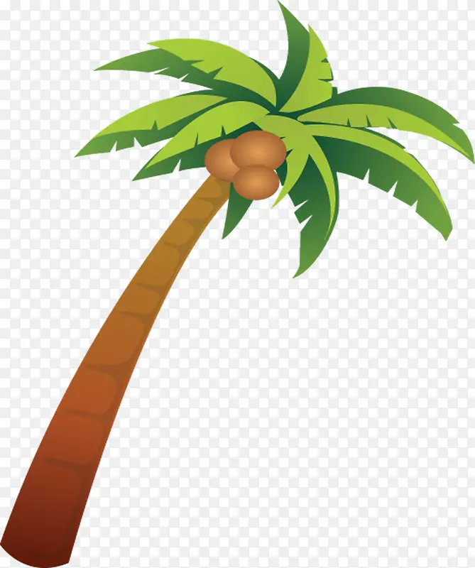 设计海报夏日手绘椰子树