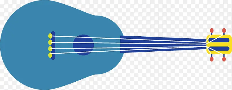 蓝色简易吉他