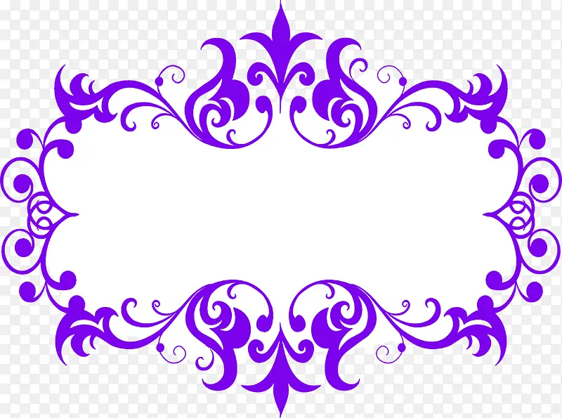 紫色画边框素材图片